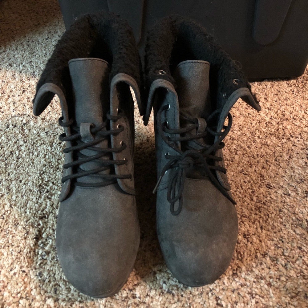 Wedge booties